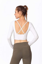 Gloria Backless Shirt - YogaSportWear