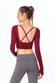 Gloria Backless Shirt - YogaSportWear